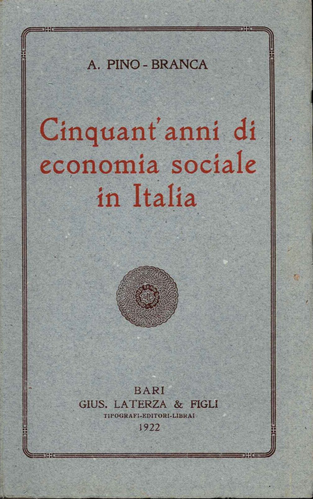 Cinquant'anni di economia sociale in Italia