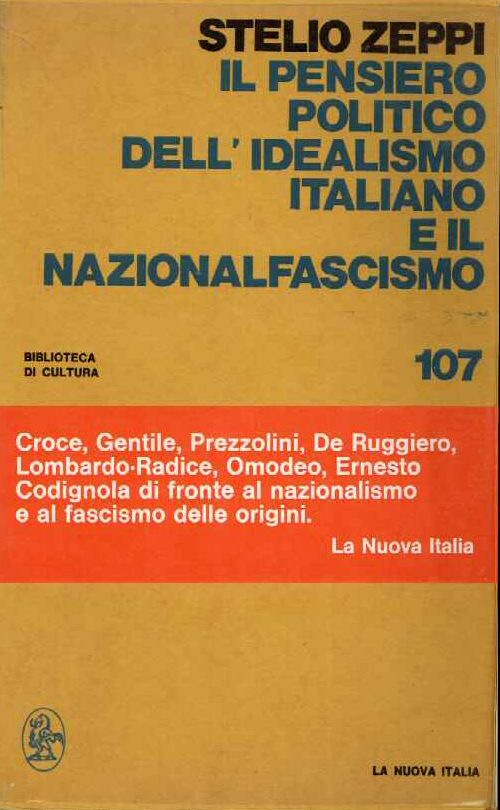 Pensiero politico dell'idealismo italiano e il nazion