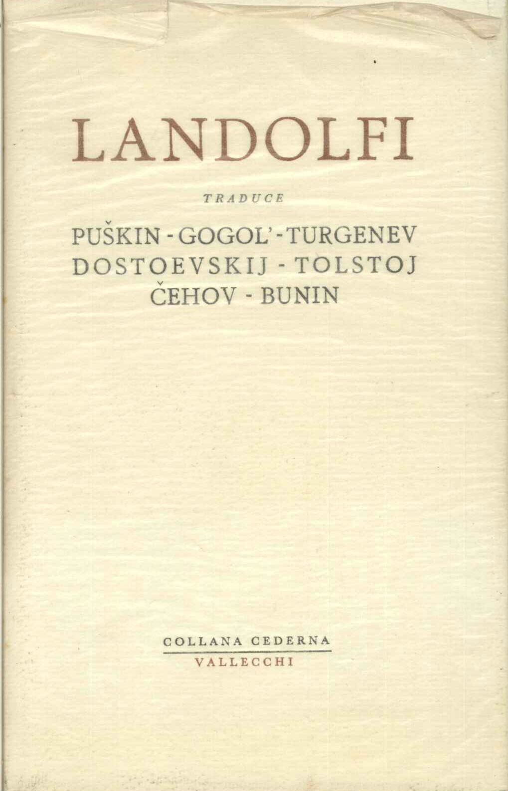Racconti russi tradotti da Tommaso Landolfi