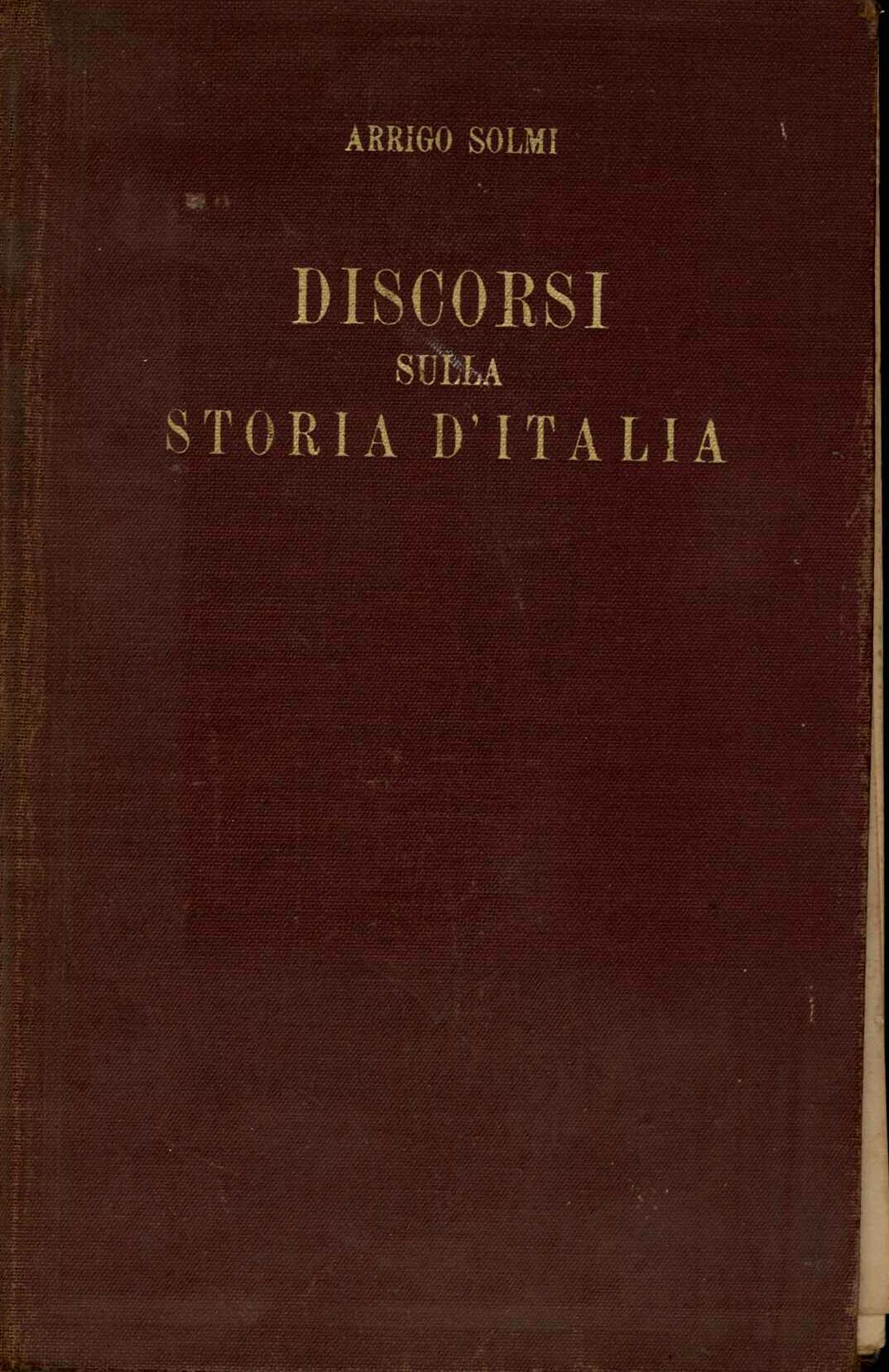 Discorsi sulla storia d'Italia