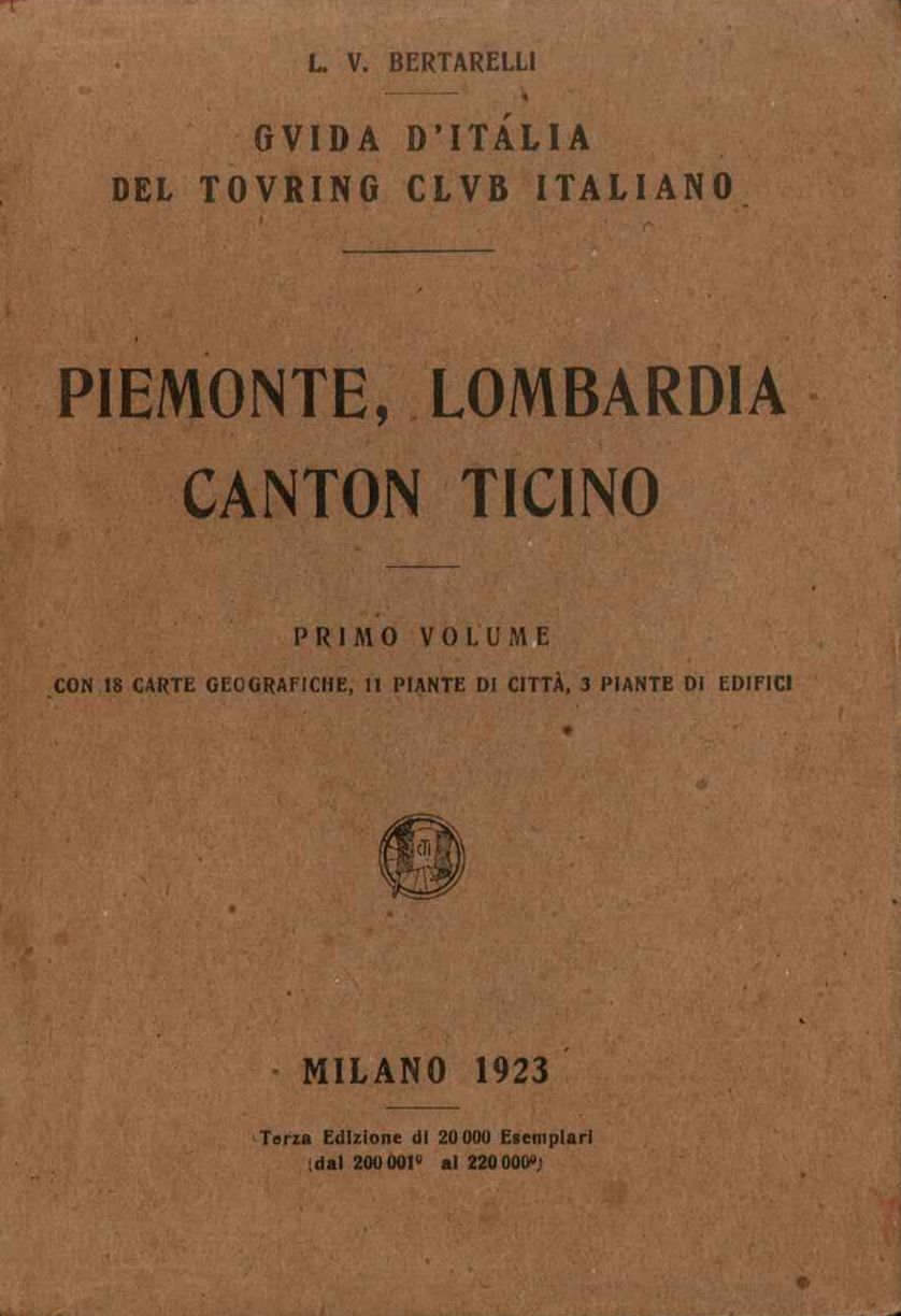 Piemonte Lombardia Canton Ticino 1° vol
