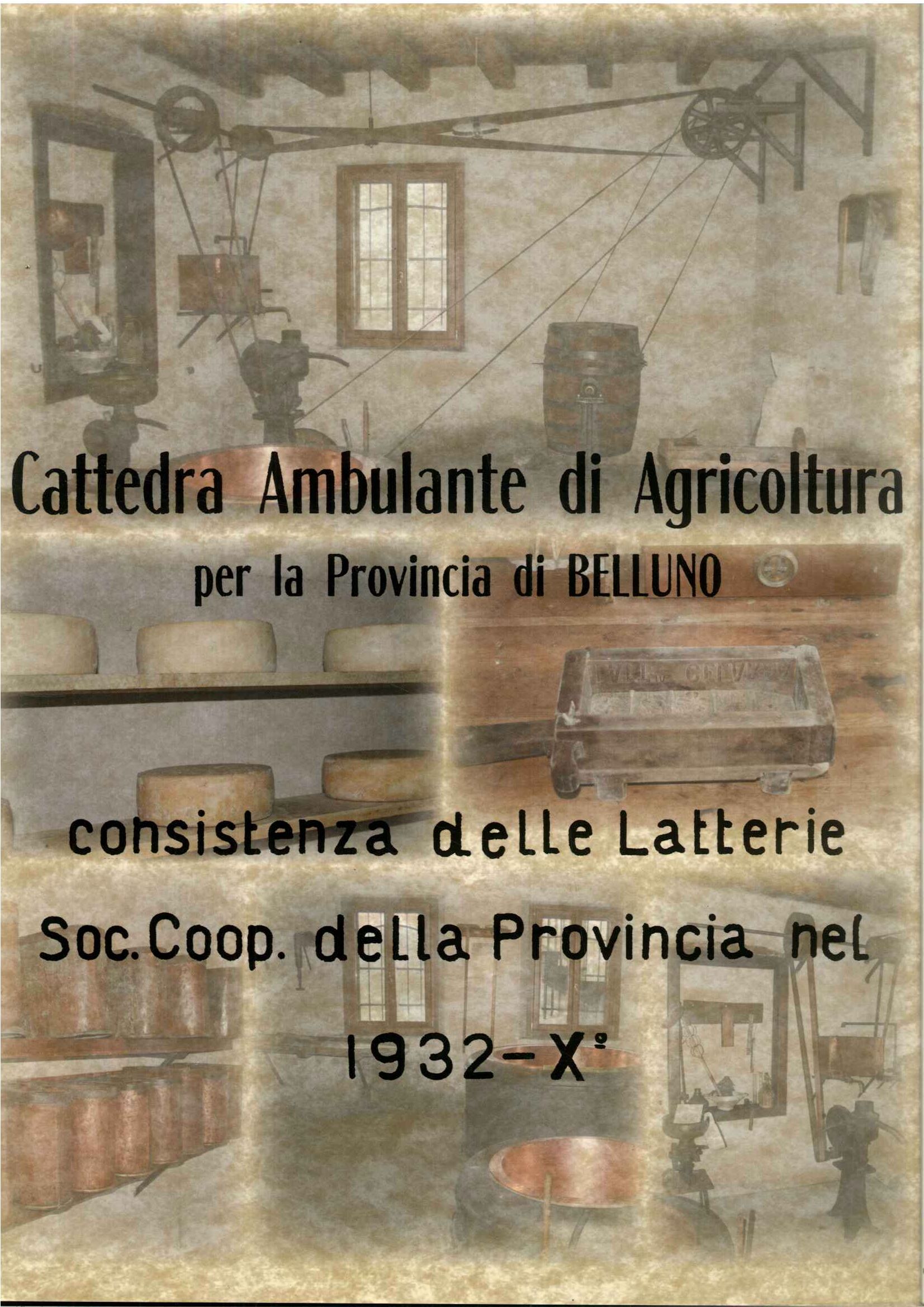 Cattedra ambulante di agricoltura per la provincia di Belluno