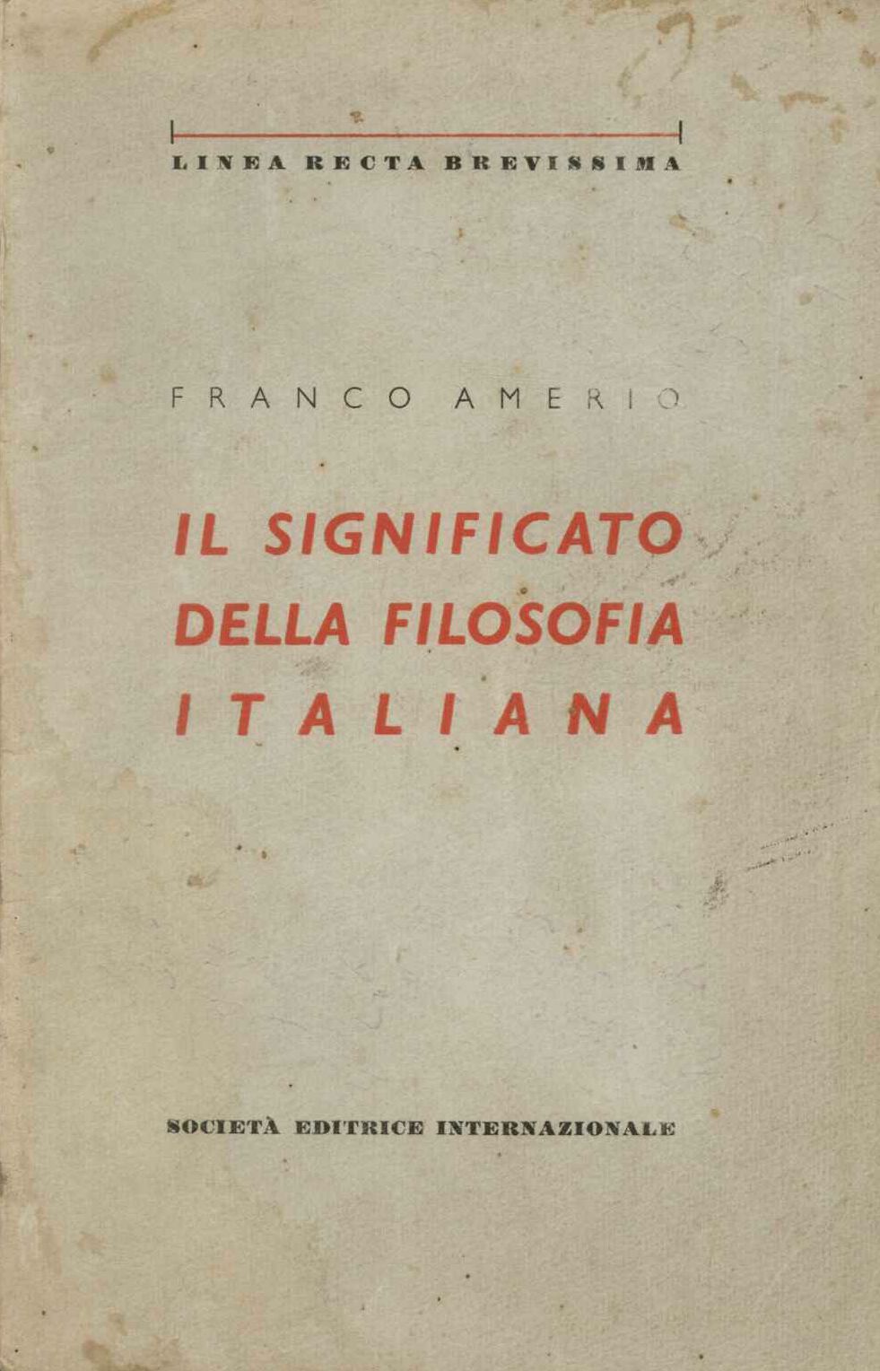 Il significato della filosofia italiana