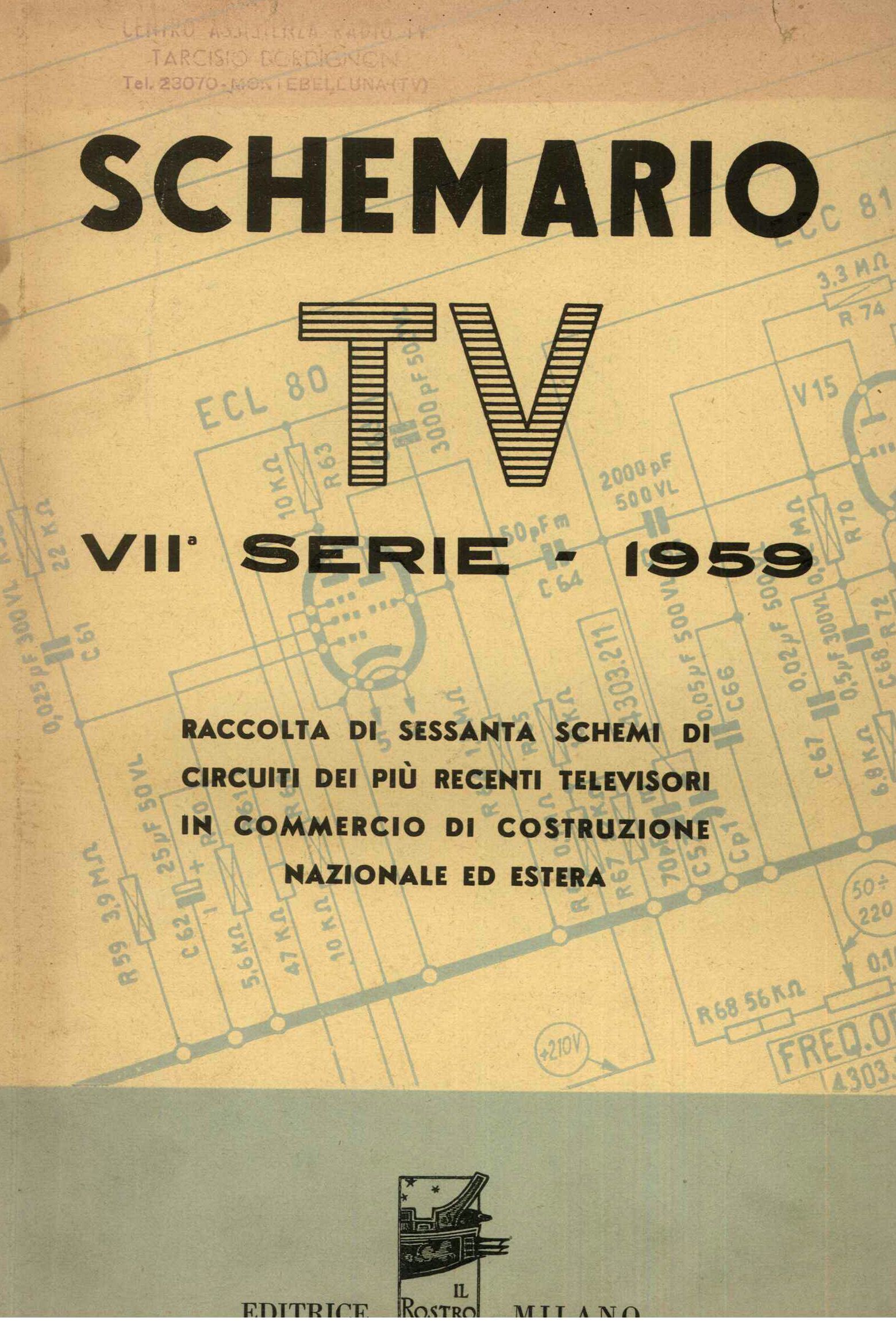 Schemario TV VII° serie 1959