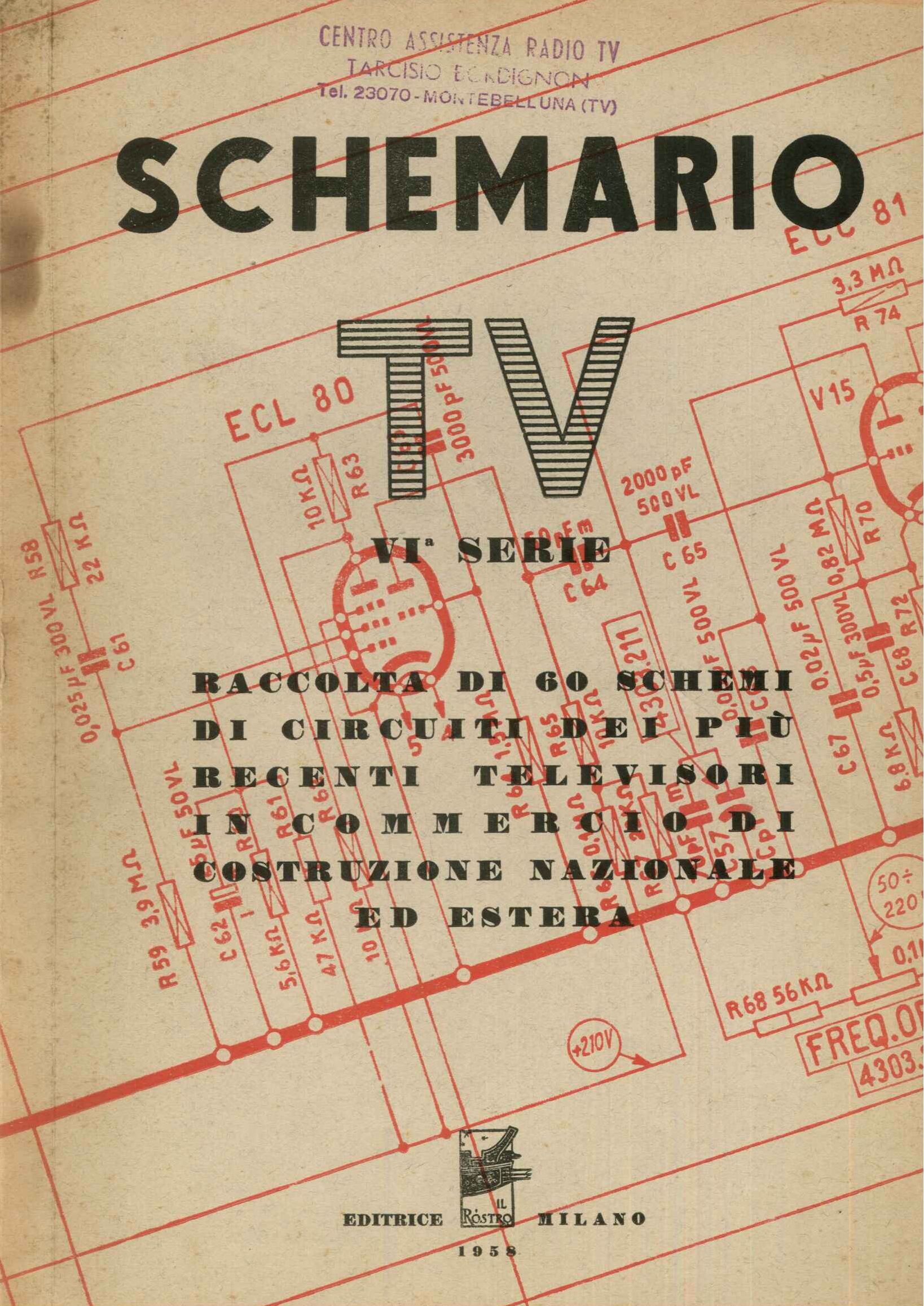 Schemario TV VI serie 1958