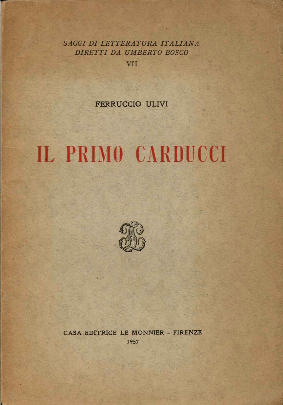 Il primo Carducci