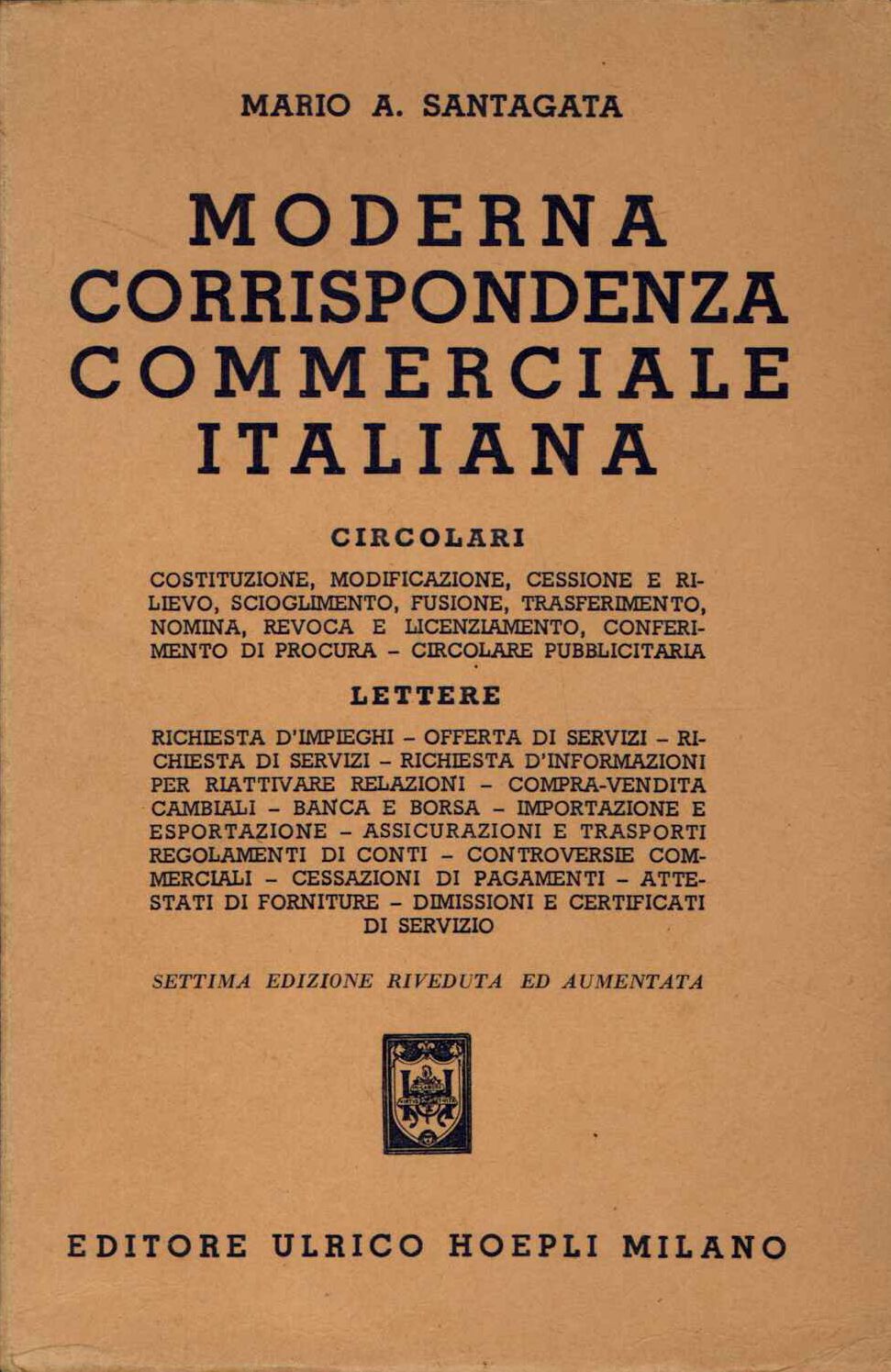 Moderna corrispondenza commerciale italiana