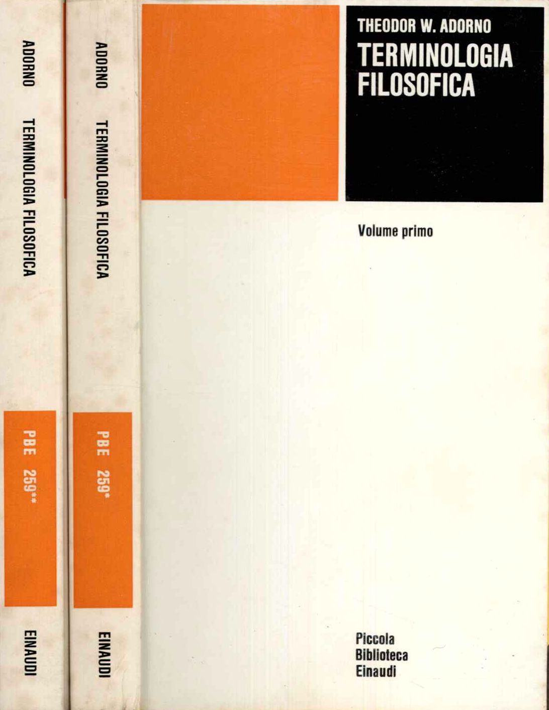 Terminologia filosofica (2 voll.)