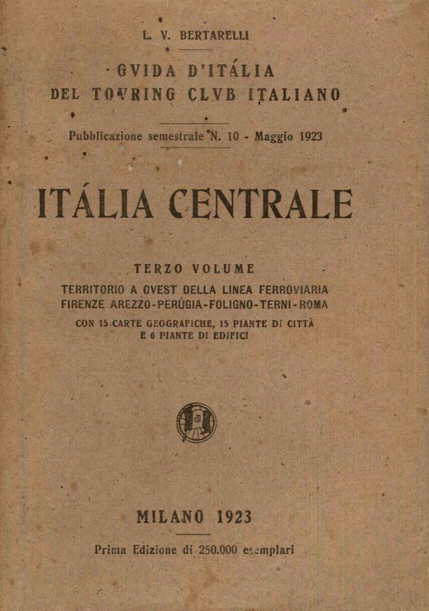 Guida d'Italia del Touring Club Italiano Vol.III Italia Centrale