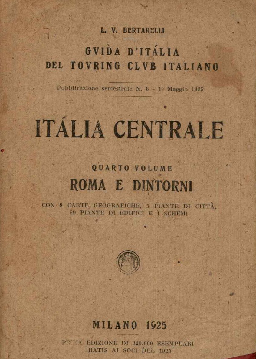 Guida d'Italia del Touring Club Italiano Vol.IV Italia Centrale