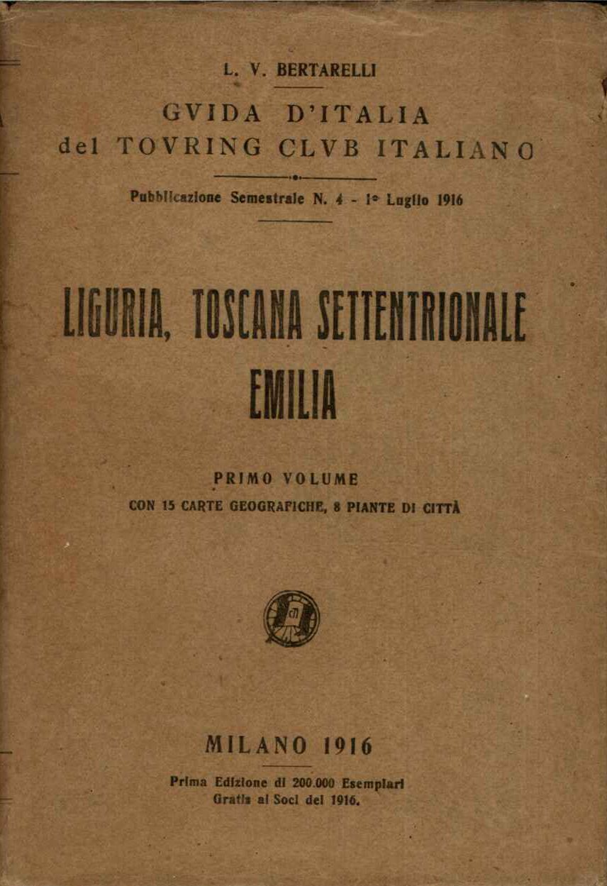 Guida d'Italia del Touring Club Italiano Vol.I Liguria, Toscana Settentrionale, Emilia